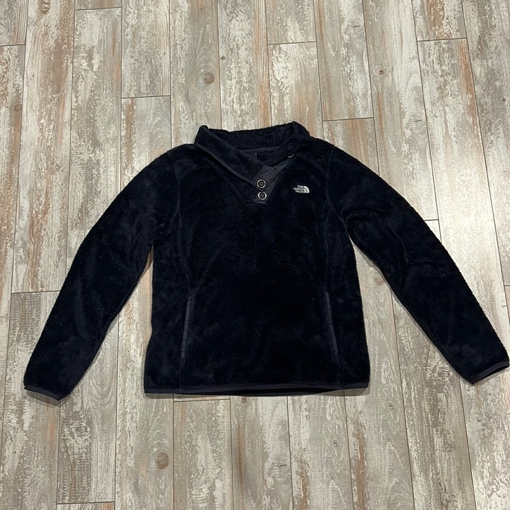 Northface high collar fuzzy pullover